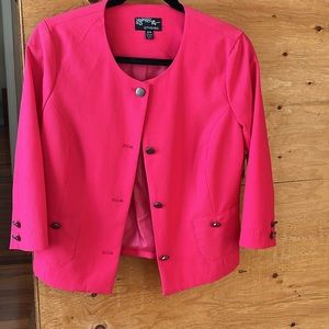 NWT Chado by Dynamite colarless pink blazer size M